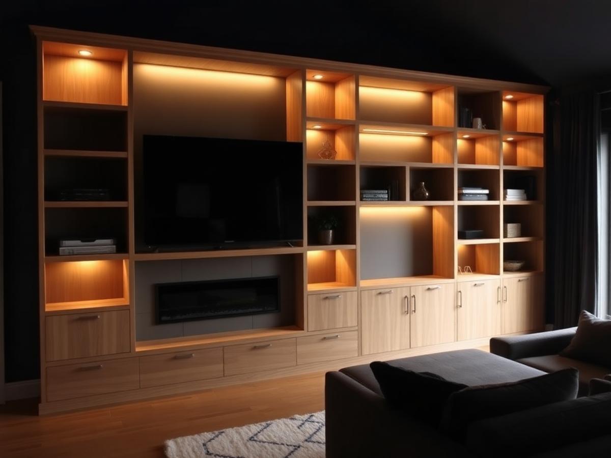Floor-to-Ceiling Built-Ins, Carpentry project in Wasaga Beach